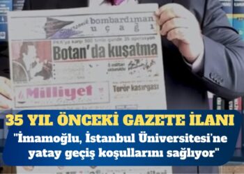 Avukat Dağdeviren: 35 yıl önceki gazete ilanına göre İmamoğlu yatay geçiş koşullarını sağlıyor