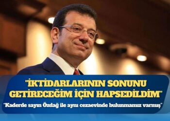 Ekrem İmamoğlu: İktidarlarının sonunu getireceğim için hapsedildim