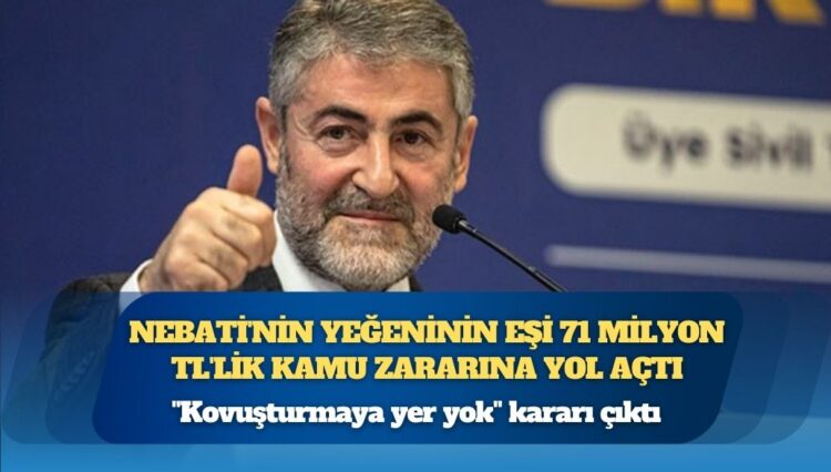 İBB raporu: Eski bakan Nebati’nin yeğeninin eşi 71 milyon TL’lik kamu zararına yol açtı