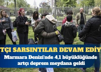 Artçı sarsıntılar devam ediyor: Marmara Denizi’nde 4,1 büyüklüğünde deprem