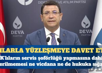 Deva Partisi Genel Başkan Yardımcısı İdris Şahin: KHK’lıların servis şoförlüğü yapmasına dahi izin verilmemesi ne vicdana ne de hukuka sığar