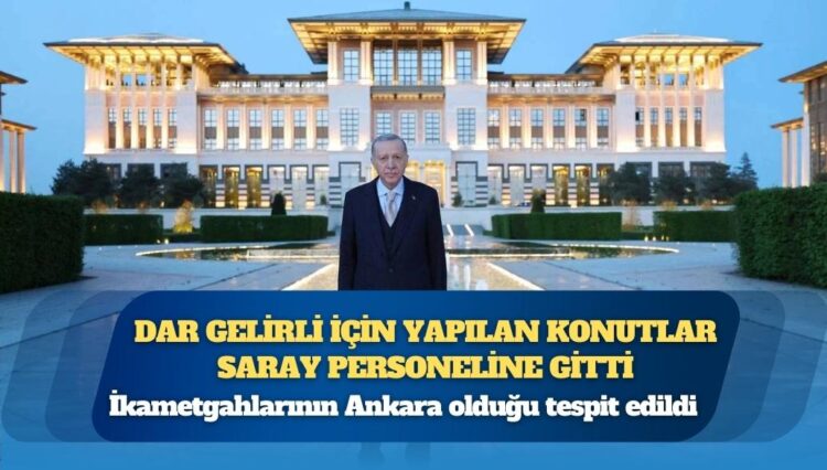 Dar gelirli için yapılan konutlar Saray personeline gitti