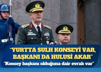 Eski başdanışmanı Orhan Yıkılkan: Yurtta Sulh Konseyi var, başkanı da Hulusi Akar