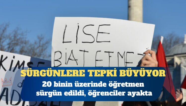 Öğretmen sürgünlerine tepki büyüyor