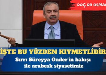 Sırrı Süreyya Önder’in bakışı ile arabesk siyasetimiz