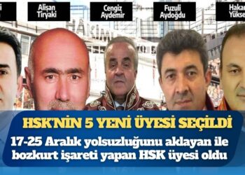HSK’nin 5 yeni üyesi seçildi: 17-25 Aralık yolsuzluğunu ve Soma faciasını aklayan ile bozkurt işareti yapan HSK üyesi oldu