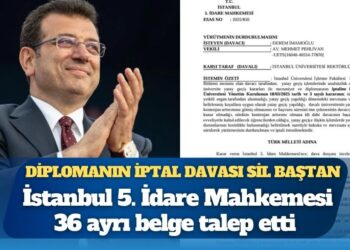 Ekrem İmamoğlu’nun diplomasının iptal davası sil baştan: Mahkeme, 36 ayrı belge talep etti