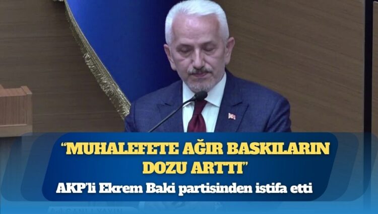 AKP’li Üsküdar Belediye Meclis Üyesi Ekrem Baki, muhalefete yönelik dozu gittikçe artan baskıyı gerekçe gösterip istifa etti