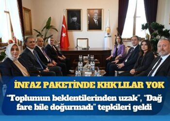 İnfaz paketinde KHK’lılar yok: Düzenlemeye, “Toplumun beklentilerinden uzak”, “Dağ fare bile doğurmadı” tepkileri geldi