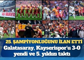 Galatasaray 25. şampiyonluğunu ilan etti, 5. yıldızı takan ilk takım oldu