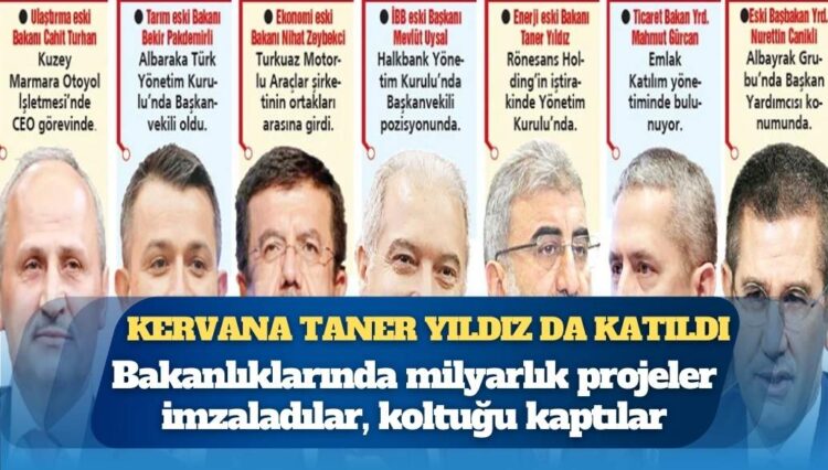 Kervana Taner Yıldız da katıldı: Bakanlıklarında milyarlık projeler imzaladılar, koltuğu kaptılar