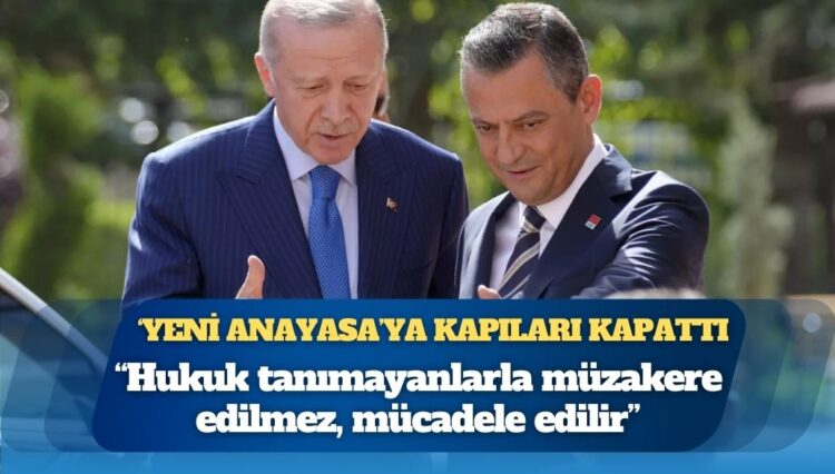Özgür Özel, ‘yeni anayasa’ya kapıları kapattı: ‘Hukuk tanımayanlarla müzakere edilmez, mücadele edilir’