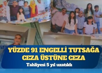Yüzde 91 engelli tutsağa ceza üstüne ceza: Tahliyesi 5 yıl uzatıldı