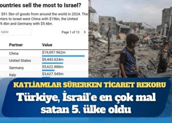 Katliamlar sürerken ticaret rekoru: Türkiye, İsrail’e en çok mal satan 5. ülke oldu