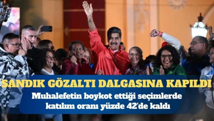 Muhalefetin boykot ettiği Venezuela’daki seçimleri Maduro’nun partisi kazandı