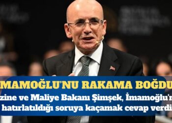 Hazine ve Maliye Bakanı Mehmet Şimşek, İmamoğlu’nun hatırlatıldığı soruya kaçamak cevap verdi