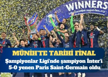 Şampiyonlar Ligi’nde şampiyon İnter’i 5-0 yenen Paris Saint-Germain oldu
