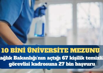 67 temizlik kadrosu için 27 bin başvuru: 10 bini üniversite mezunu