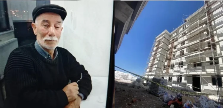 71 yaşındaki işçi inşaattan düştü