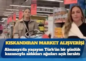 Almanya’da kıskandıran market alışverişi: Bir günlük kazancıyla aldıkları ağızları açık bıraktı
