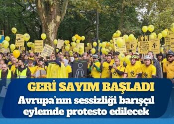 Geri sayım başladı: Avrupa’nın sessizliği barışçıl eylemde protesto edilecek