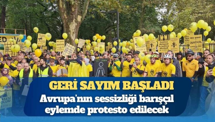 Geri sayım başladı: Avrupa’nın sessizliği barışçıl eylemde protesto edilecek