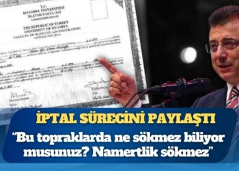 Ekrem İmamoğlu, diplomasının iptal sürecini paylaştı: Bu topraklarda ne sökmez biliyor musunuz? Namertlik sökmez, namertlik