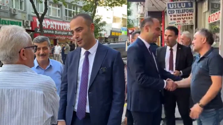 AKP’li Eray Karadeniz seçilmiş başkan gibi sokağa indi