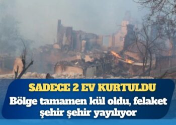 Felaket şehir şehir yayılıyor: Sadece 2 ev kurtuldu, bölge tamamen kül oldu