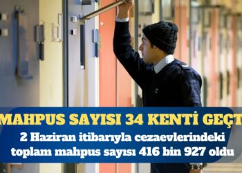 Mahpus sayısı 34 kenti geçti
