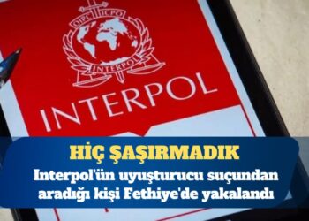 Interpol’ün uyuşturucu suçundan aradığı kişi Fethiye’de yakalandı