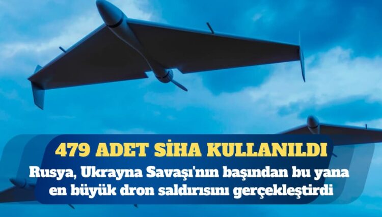 Rusya, Ukrayna’ya dron ordusuyla saldırdı