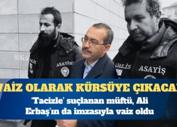 ‘Tacizle’ suçlanan müftü vaiz oldu