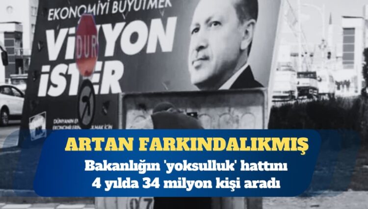 Bakanlığın ‘yoksulluk’ hattını 4 yılda 34 milyon kişi aradı
