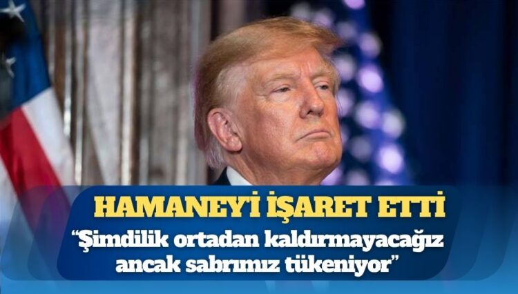 Trump “İran semalarının kontrolü bizde” dedi, Hamaney’i işaret etti: Nerede saklandığını biliyoruz, şimdilik ortadan kaldırmayacağız ancak sabrımız tükeniyor