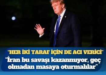 Trump: İran bu savaşı kazanmıyor, geç olmadan masaya oturmalılar
