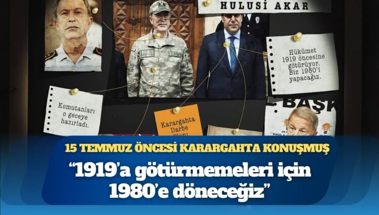 Hulusi Akar 15 Temmuz öncesi karargahta konuşmuş: “1919’a götürmemeleri için 1980’e döneceğiz!”