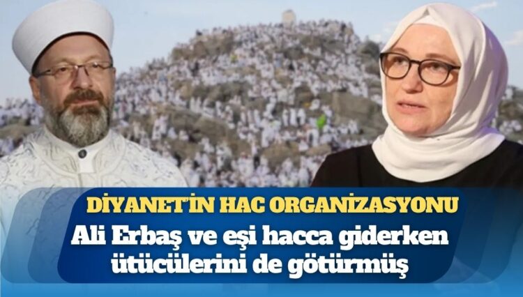 Diyanet’in hac organizasyonu: Ali Erbaş ve eşi hacca giderken ütücülerini de götürmüş