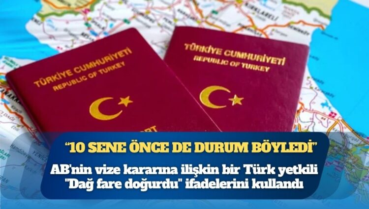 AB’nin vize kararına ilişkin bir Türk yetkili: “Dağ fare doğurdu”