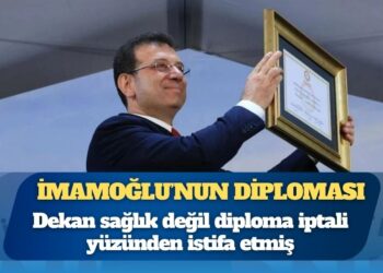 Ekrem İmamoğlu’nun diploması: Dekan sağlık değil diploma iptali yüzünden istifa etmiş