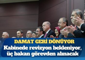 Kabinede 3 isim gidiyor, damat geri dönüyor