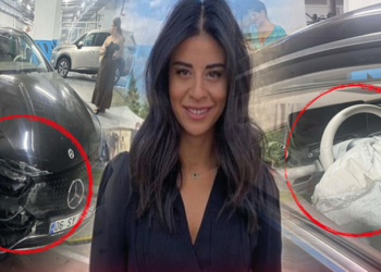 Muhabirin 7 milyonluk lüks aracı Çeşme’de perte çıktı