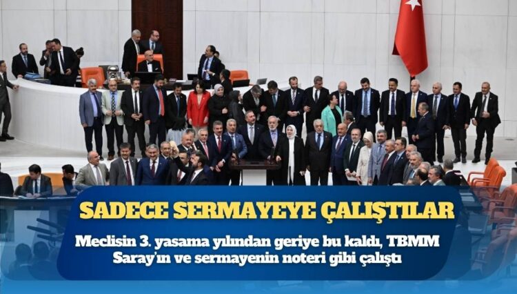 Meclisin 3. yasama yılından geriye bu kaldı: Sadece sermayeye çalıştılar