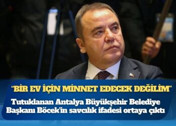 Muhittin Böcek: Bir ev için minnet edecek durumda değilim