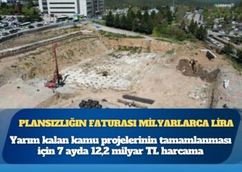 Yarım kalan kamu projelerinin tamamlanması için 7 ayda 12,2 milyar TL harcama