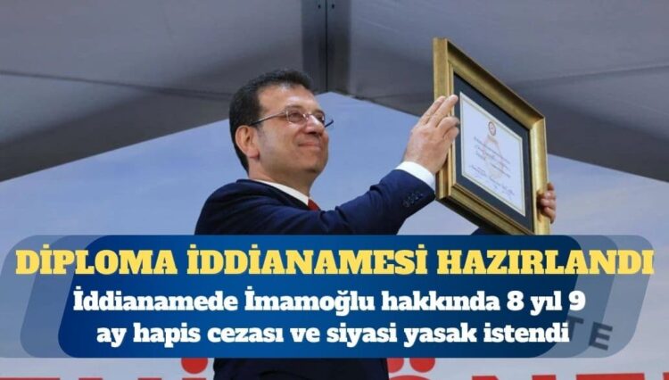 Diploma iddianamesi tamamlandı: İmamoğlu hakkında bir siyasi yasak talebi daha