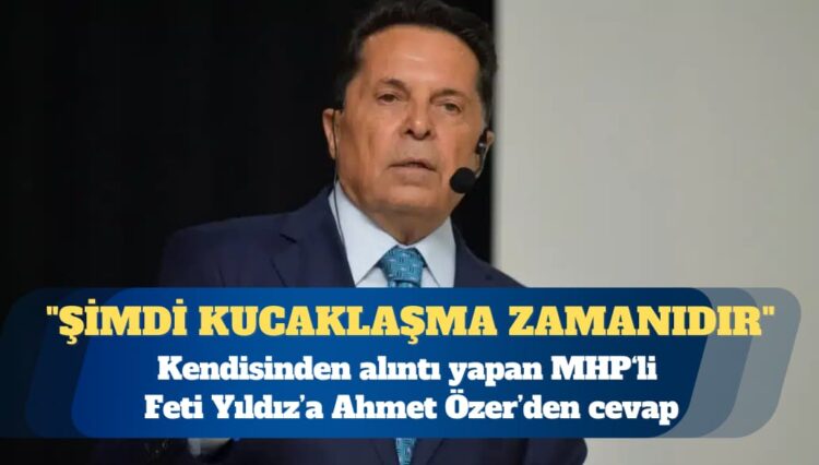 Tutuklu Esenyurt Belediye Başkanı Ahmet Özer’den Feti Yıldız’a yanıt: Şimdi kucaklaşma zamanıdır