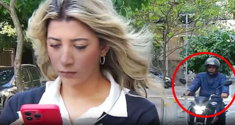 Canlı yayına giren muhabir gaspçının hedefi oldu