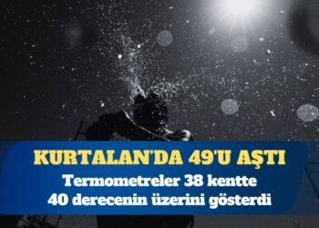 Termometreler 38 kentte 40 derecenin üzerini gösterdi