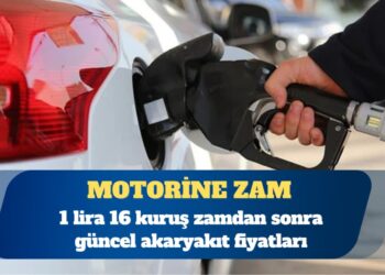 Motorine 1 lira 16 kuruş zam geldi
